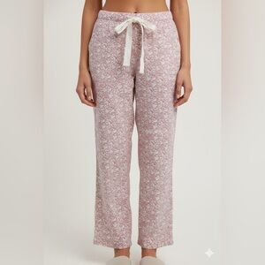 Boden size US 10 pink flannel dove print 100% cotton pajama pants
